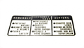 Honda GL1000 Goldwing Safety Reminder Decal - OEM 87560-375-680ZE