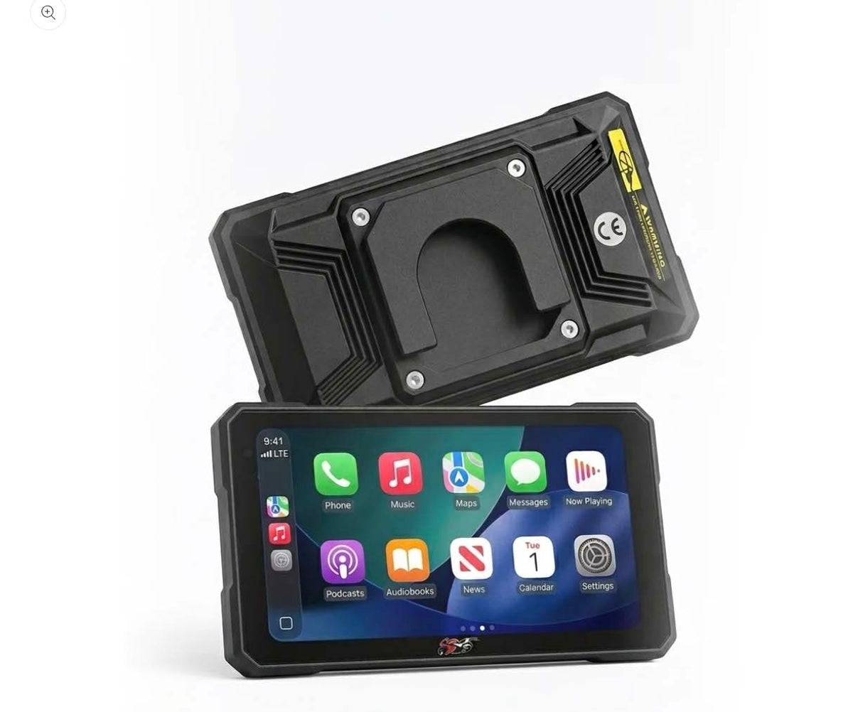 MotoPlay Pro 5" Motorcycle Smart Display – Wireless CarPlay & Android Auto, IP67